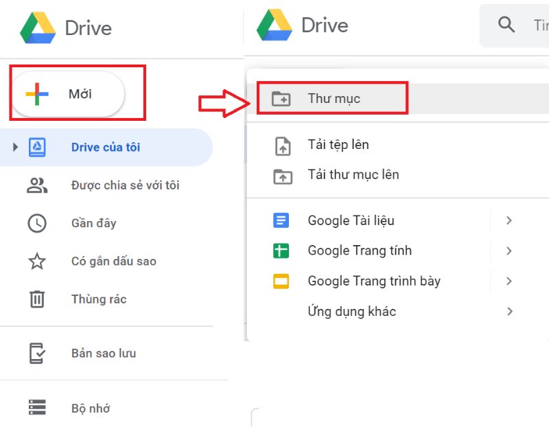 Sắp xếp tệp trong Google Drive