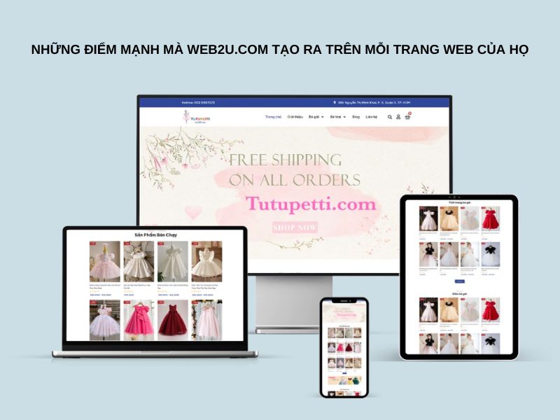 Nhiều giá trị Web2u.vn tạo ra trên mỗi trang web của khách hàng