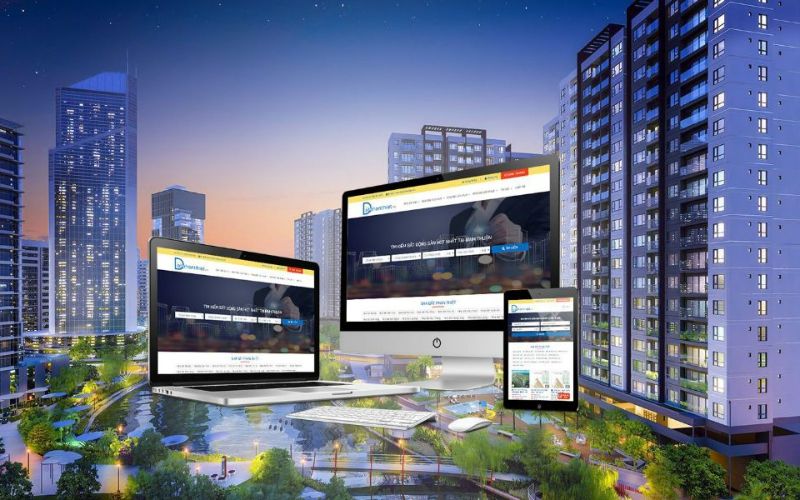 Website cho phép khách hàng ở nhiều nơi khám phá các dự án bất động sản